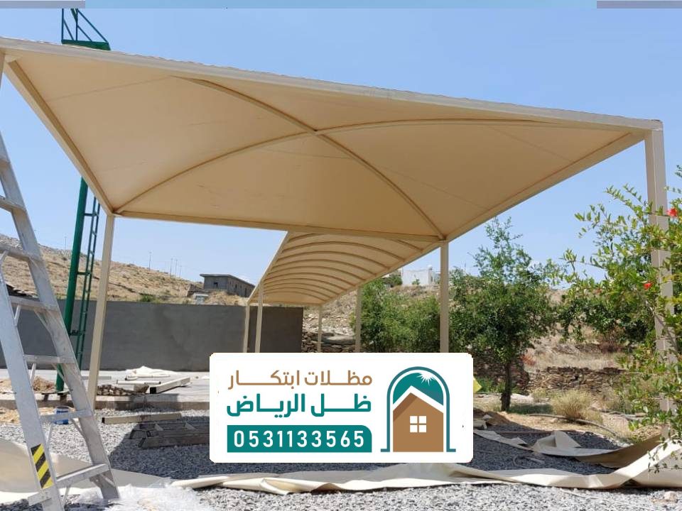 أنواع المظلات خارجية قماش بالرياض